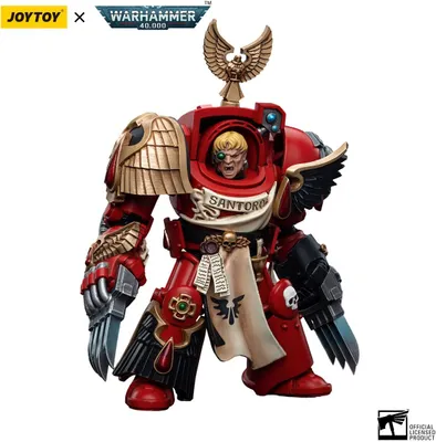 Produktbild von Warhammer 40k Actionfigur 1/18 Blood Angels Assault Terminators Sergeant Santoro 12 cm