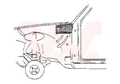 Produktbild von VAN WEZEL Innenkotflügel Radhausschale Vorne Links für OPEL KADETT C Coupe KADETT C Kadett C CC KADETT C Caravan für VAUXHALL CHEVETTE