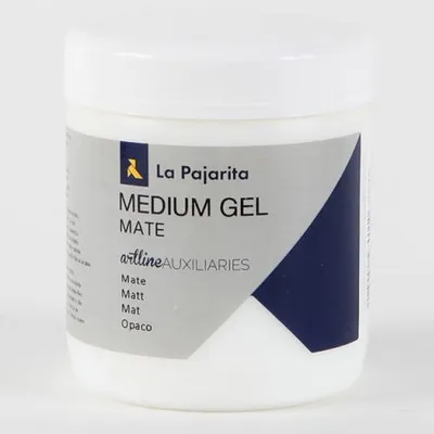 Immagine prodotto di La Pajarita Acryl Medium Gel matt 250 ml - colore texture trasparente