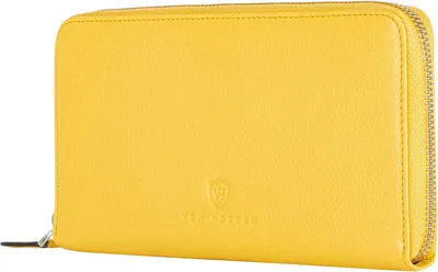 Produktbild von Leder Geldbörse mit RFID Schutz Damen Herren echtes Nappaleder Portemonnaie mit 28 Kartenfächern Münzfach Reißverschluss Geschenkbox elegant
