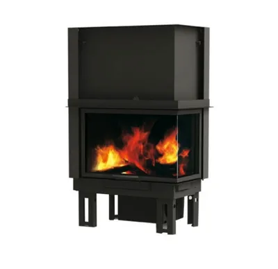 Immagine prodotto di Camino a legna ventilato, forma a L, mod. Firek Evo 2 di Edilkamin – Lato destro