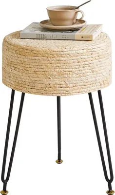 Produktbild von Beige Fußbank - HBD029M mit niedriger Rückenlehne