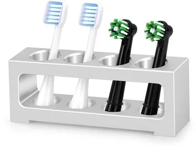 Produktbild von Elektrische Tandreinigerhalter aus Aluminiumlegierung, für 4 Borstelköpfe, Badkammerhalter