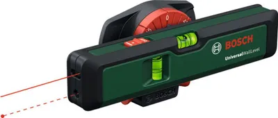 A Bosch laser level tool is shown against a white background.