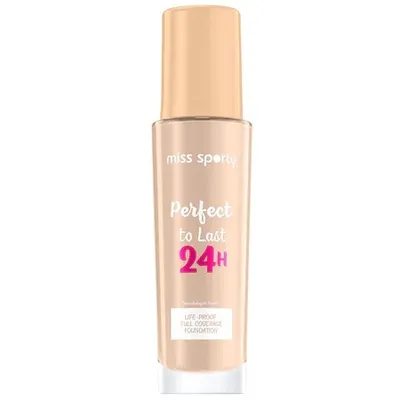 Zdjęcie produktu dla Miss Sporty Perfect To Last 24h Podkład do twarzy 100 Ivory, 30ml