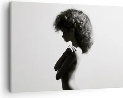 Produktbild von Bild auf Leinwand - Leinwandbild - Einteilig - Frau Nacktheit Körper - 70x50cm - Wand Bild - Wanddeko - Wandbilder - Leinwanddruck - Bilder - Wanddekoration - Leinwand bilder - Wandbild - AA70x50-4946