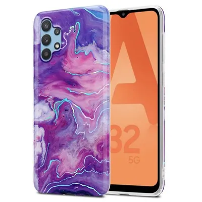 Immagine prodotto di Cadorabo custodia protettiva per Samsung Galaxy A32 5G in TPU viola Custodia per cellulare Custodia Cover