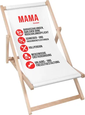 Produktbild von Dreamroots Liegestuhl klappbar Holz, Buchenholz bis zu 130 kg, Sonnenliege klappbar mit 3-stufiger Neigungsregulierung der Rückenlehne, Mama GmbH