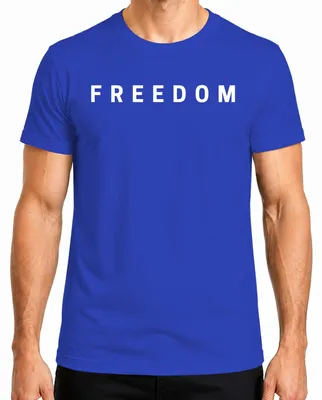 Obrázek produktu pro Freedom Charlie Kirk RIP Conservative Republican Turning Point Pánské tričko, modrá, M