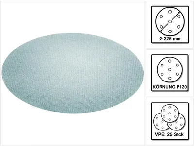 Productafbeelding van Festool netschuurmiddel STF D225 P120 Granat Net/25 225 mm / 25 stuks ( 203314 )