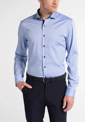Produktbild von Eterna Hemd Oxford Slim Fit 1/1 Arm ÄL: 67cm 8100-00-12-F132 Gr. 43 blau