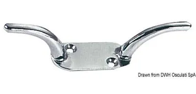 Zdjęcie produktu dla Chromowany mosiądz cleat 80 mm Osculati 40.172.10