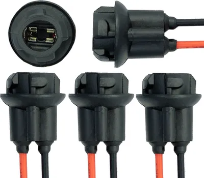 Produktbild von 4x T10 W5W Fassung Stecker Lampenfassung Standlicht Parklicht Glas Sockel Glassockel Stecksockel W3W WY5W W2,1X9,5d