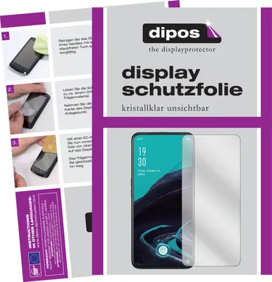 Zdjęcie produktu dla 2x osłona ekranu dla Oppo Reno2 Z przezroczysta folia ochronna wyświetlacza dipos