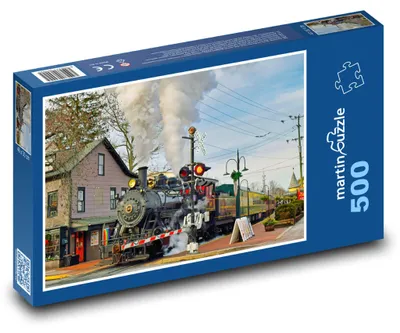 Obrázek produktu pro Puzzle 500 Parní vlak ve městě - martinpuzzle