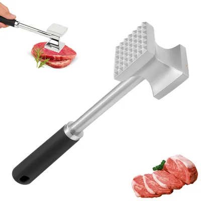 Fleischklopfer Edelstahl doppelseitig 27 cm spülmaschinengeeignet
