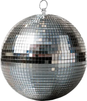 Immagine prodotto di 1.01 Palla a specchio 30 cm con gancio per appendere - palla da discoteca (XXL)