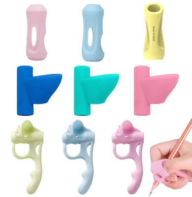 Produktbild von 9-teiliges Set mit Stiftgriffen für Kinder, Stifthaltern, Schreibhilfen, Stiftehaltern für Kinder