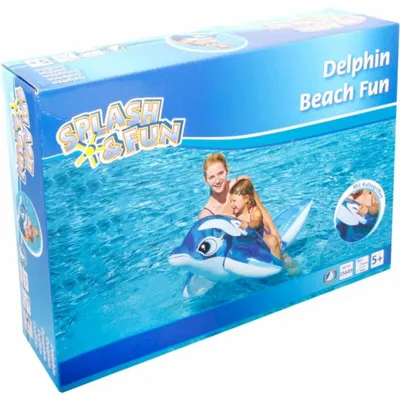 Zdjęcie produktu dla Großhandel GmbH - Splash & Fun jeżdżący zwierzak delfin, 150 x 80 cm