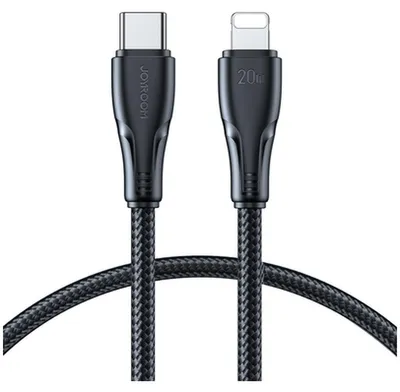 Obrázek produktu pro Kabel pro rychlé nabíjení a přenos dat Joyroom Surpass Series, USB-C to Lightning, 20 W, 0,25 m, černý (S-CL020A11)