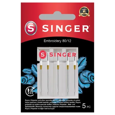 Obrázek produktu pro Jehly na vyšívání Singer 5x80