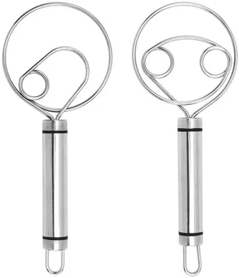 Produktbild von Edelstahl Eierklopfgerät, manueller Mixer, Antihaft, Backen und Kochen, Silber