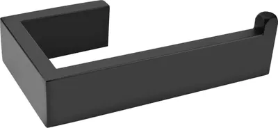 Produktbild von Toilettenpapierhalter - Edelstahl - Schwarz - Wandhalterung