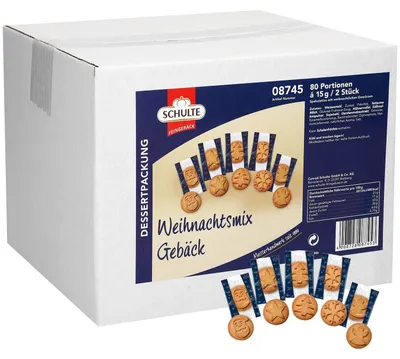 Produktbild von Schulte Weihnachtsmix Gebäck 80x2er