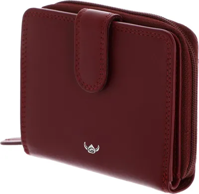 Produktbild von Golden Head Leder Geldbörse Polo RFID Protect Minibörse mit Riegel 1006 Rot dunkelrot