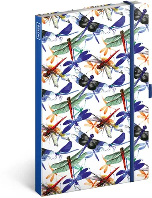 Obrázok produktu pre Zápisník Vážky, linajkovaný, 13 × 21 cm Baagl