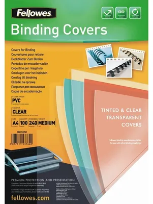 Produktbild von Fellowes Deckblatt A4 transparent 240 Mikron