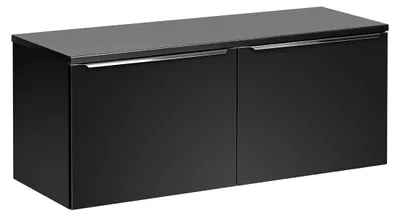 Produktbild von Waschtischunterschrank 120cm Éros mit 2 Schubladen, Schwarz