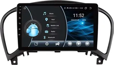 Obrázek produktu pro Autorádio s Bluetooth, CarPlay, kompatibilní s Apple a Android, stereo systém, navigace, automobilový navigační systém, pro Nissan Juke YF15 (2010–2014)