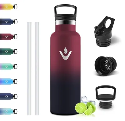 Produktbild von Motswedi Trinkflasche, 750 ml BPA-Frei, Trinkflasche Edelstahl, 18/8 Edelstahl,
