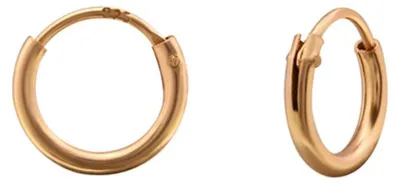 Produktbild von Kleine Creolen Silber 925 Ohrringe grau, roségold Roségold 8 mm