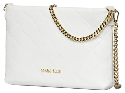 Immagine prodotto di Borsa a tracolla Marc Ellis, 100% pelle di vacchetta, color beige, elegante