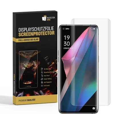 Produktbild von 2x Displayfolie für Oppo Find X5 Pro FULL CURVED Displayschutz Schutzfolie HD KLAR