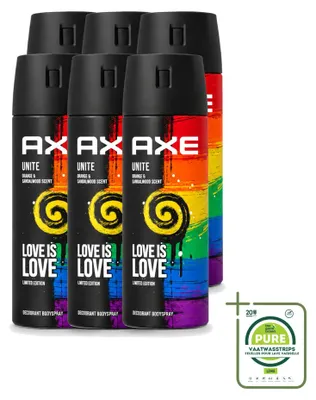 Immagine prodotto di 6 flaconi di deodorante spray Axe, confezione grande, 150 ml per flacone - confezione da 6 pezzi