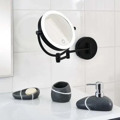 Zdjęcie produktu dla Lusterko do makijażu RIDDER Shuri z przełącznikiem dotykowym LED