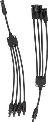 Produktbild von Solaranschluss Y-Abzweig 1 auf 4 wasserdichte Parallel-Adapter-Verteiler für den Außenbereich