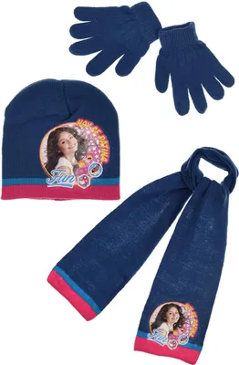 Produktbild von Disney SoyLuna Kinder Winter-Set 3-tlg. Winter-Mütze Schal Handschuhe, Größe:52
