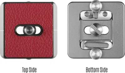 Image de BAFOVY 38 Mm Plaque de libération rapide avec boucle de sangle de caméra Clé de vis détachable 5 Mm en alliage d'aluminium pour trépieds standard Trip Libération de la tête de la boule de serrage