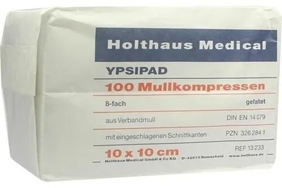 Productafbeelding van Mullcompressen, steriel, 8 stuks, YPSIPAD, 10x10 cm, 100 stuks