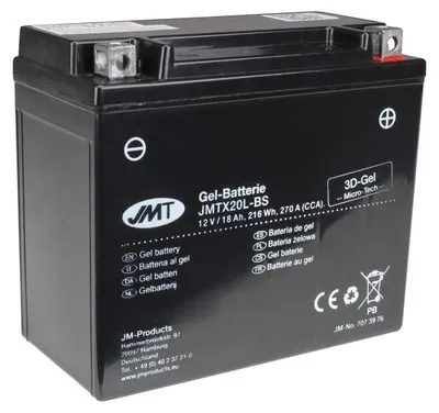 Image de Batterie JMT GEL JMTX20L-BS 18AH Kymco QUAD Maxxer MXU UXV, Polaris,Triumph,YFM