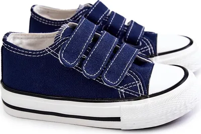 Zdjęcie produktu dla Dziecięce Trampki Na Rzepy Granatowe Bernie 18