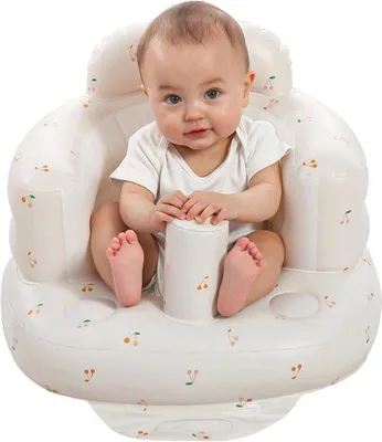 Produktbild von Famanu Aufblasbare Babysitzung 3-36 Monate - Tragbares Sofa und Rückenstütze für Kleinkinder