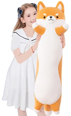 Immagine prodotto di Cuscino peluche Shiba Inu Langes - Cuscino morbido e confortevole per dormire - 130 cm