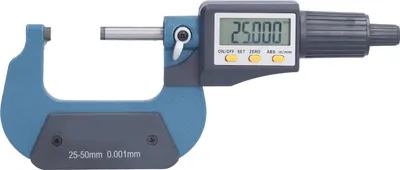 Obrázok produktu pre Digitálny mikrometer 0,00005in/0,001 mm Rozlíšenie Profesionálne nástroje na meranie hrúbky 25?50mm