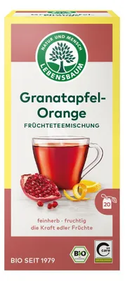 Produktbild von -TEE GRANATAPFEL – ORANGE (20 x 2 g) 40 g – LEBENSBAUM
