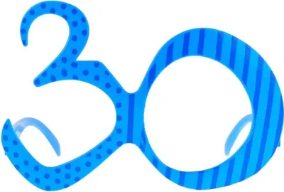 Zdjęcie produktu dla Okulary 30 urodziny niebieskie - Godan